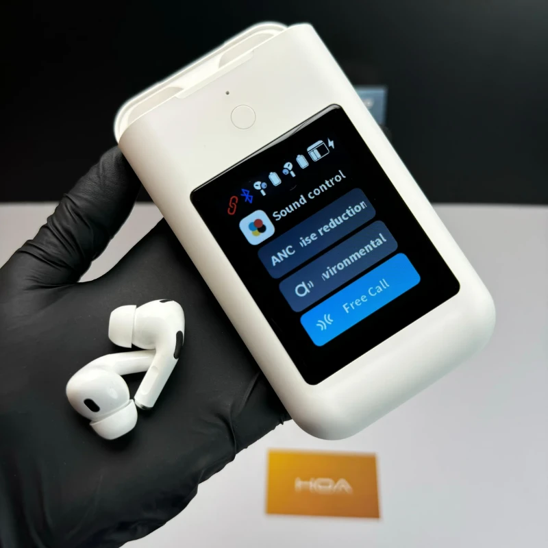 TF20 TWS Wireless Earbuds with 2.8-inch Touch Display (Black/White)