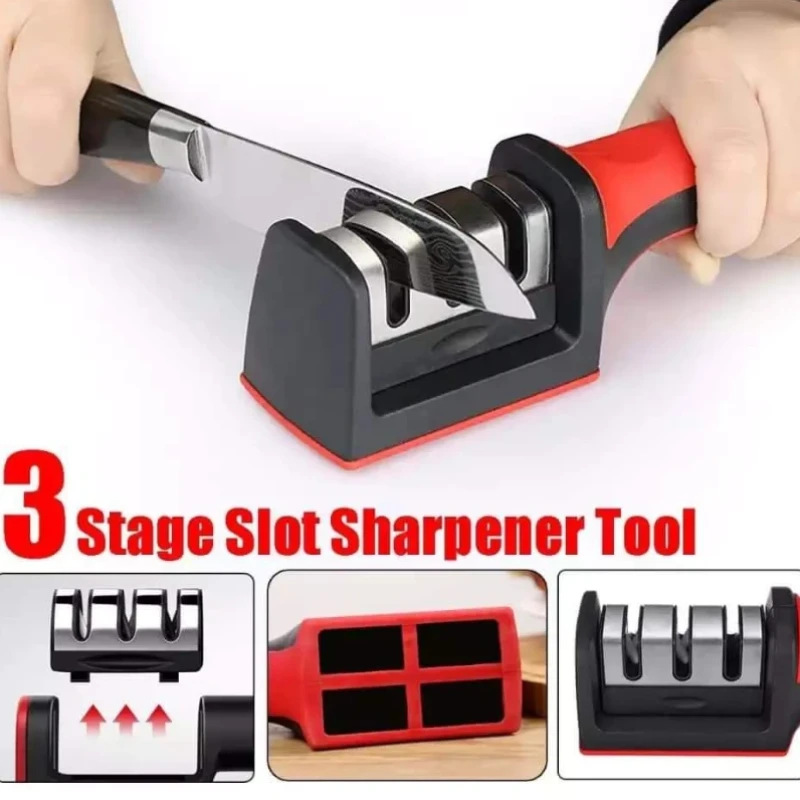 Imported Zepter 6 Pics Knife Set + 3 Stage Knife Sharpener Combo