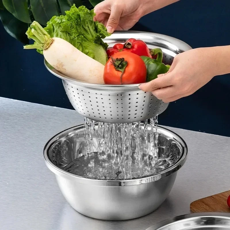 Free Delivery Offer - 3 in 1 Kitchen Grater with Drain Basket - Image 5