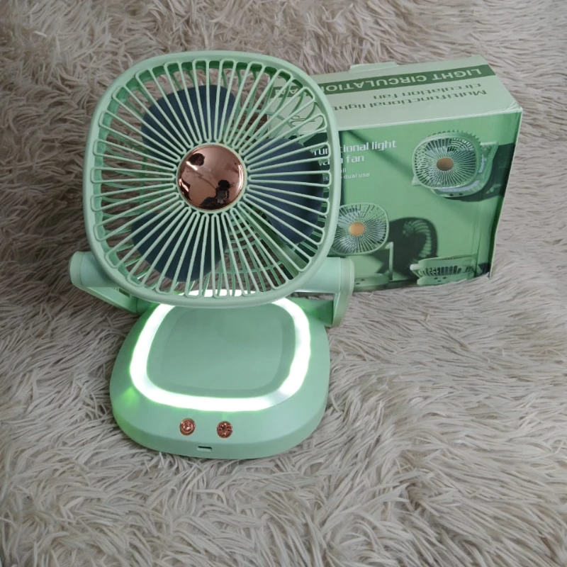 Rechargeable Fan with LED Light