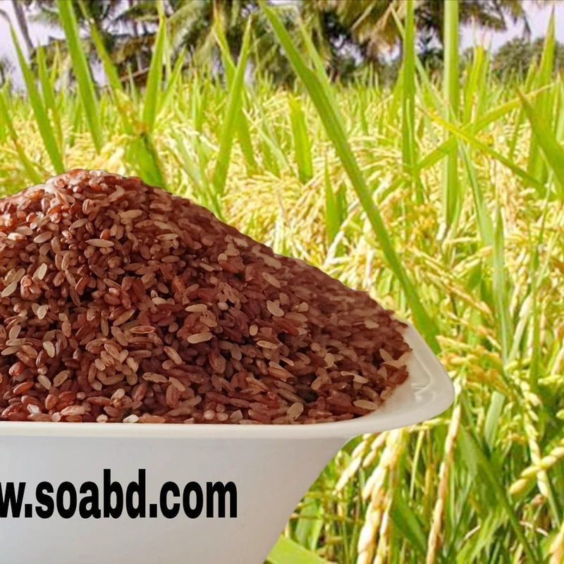 ঢেঁকি ছাটা লাল চাল