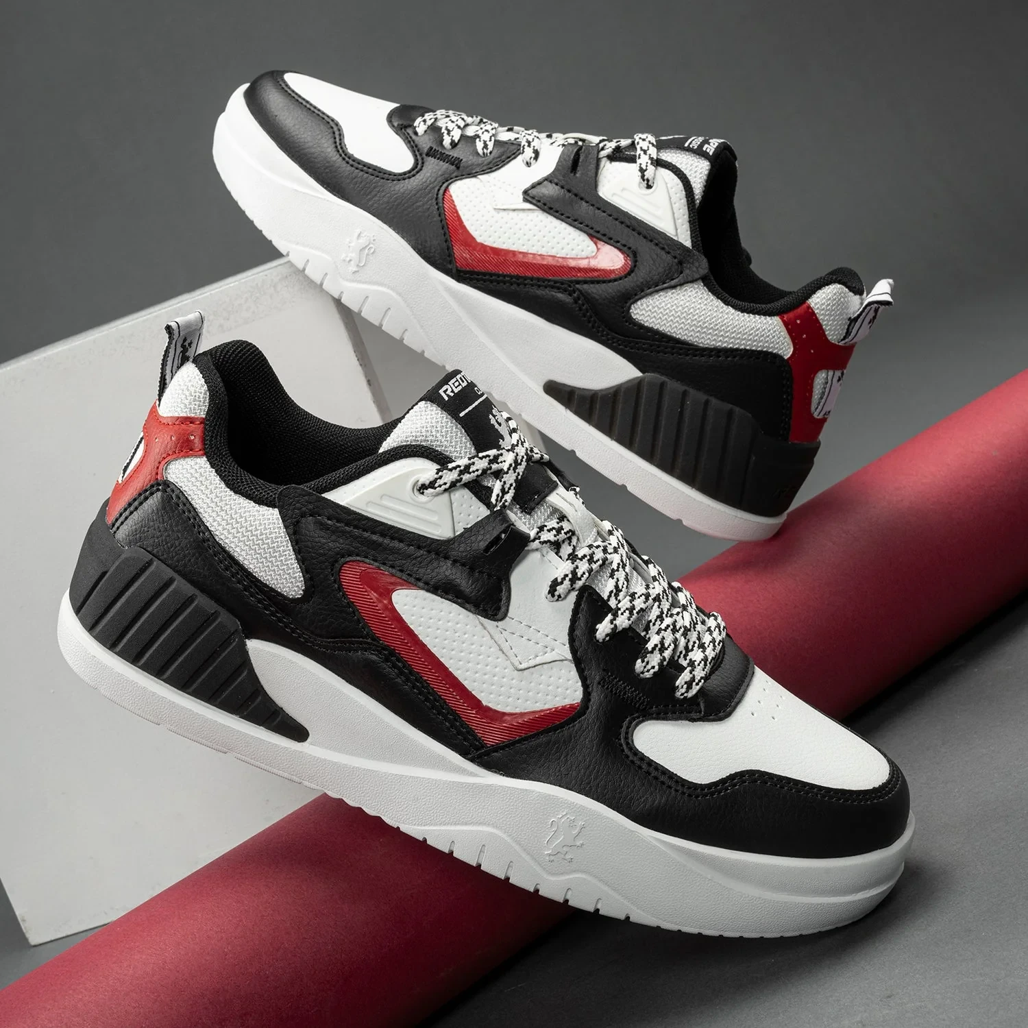 Comfy New (Black/Red) Casual Sneaker Shoes For Men