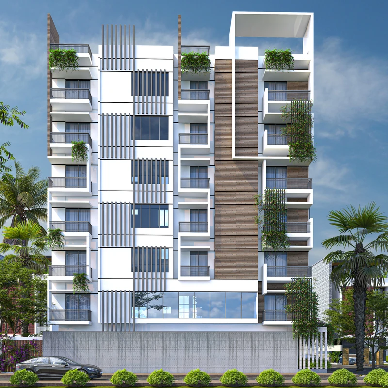 নিরিবিলি- ৭ তম  তলা - আবাসিক-ভবন - বাজেট -  ৩ কোটি ৪৮ লক্ষ টাকা (±)