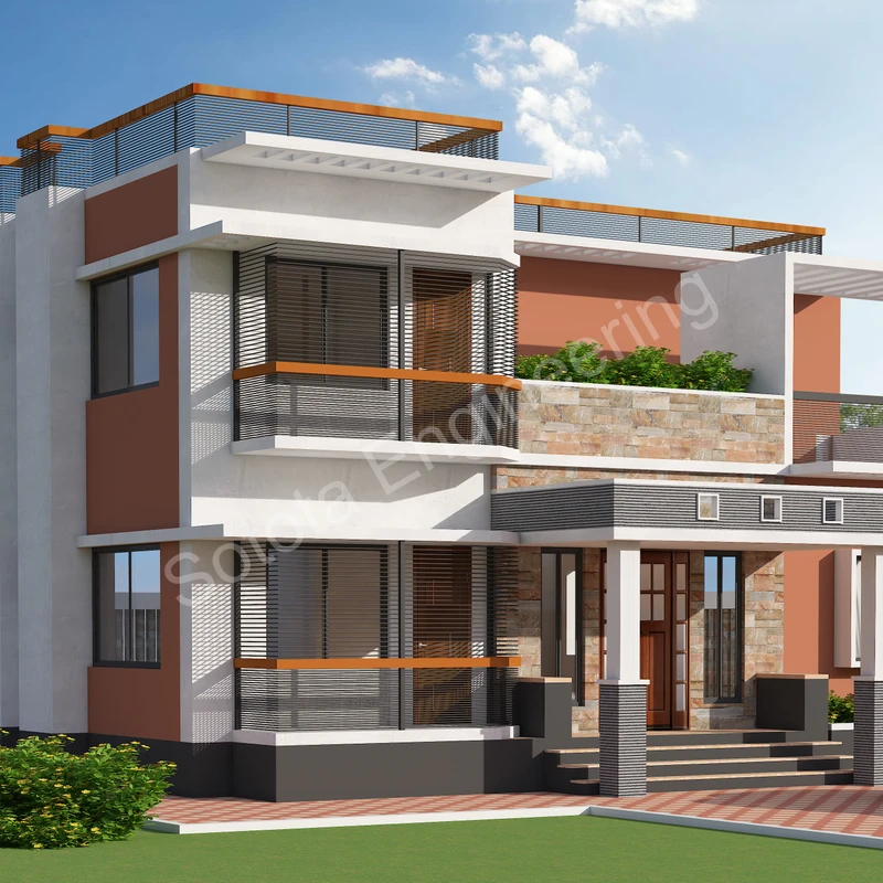 মেঘমহল- ডুপ্লেক্স আবাসিক ভবন - বাজেট ৭১ লাখ