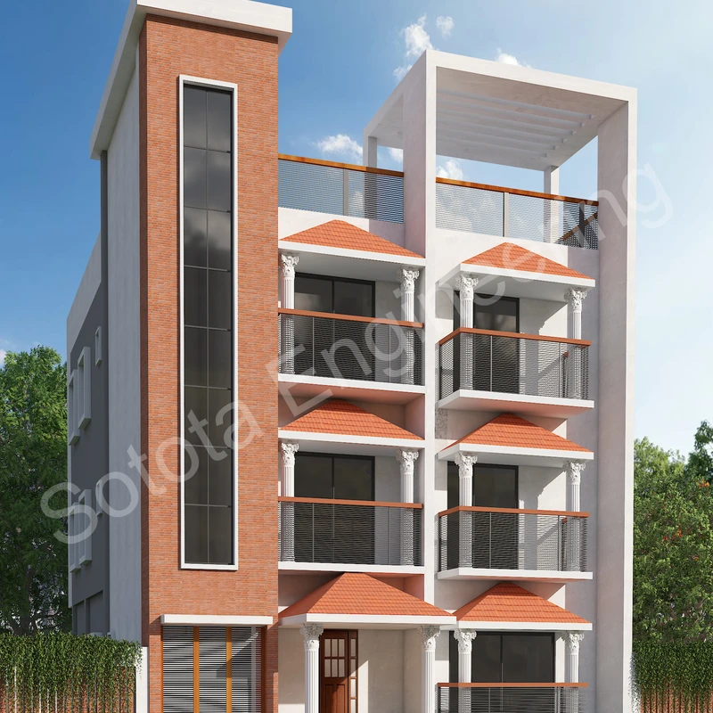 আলো ছায়ার নীড় - ডুপ্লেক্স আবাসিক ভবন - বাজেট ৭৩ লাখ