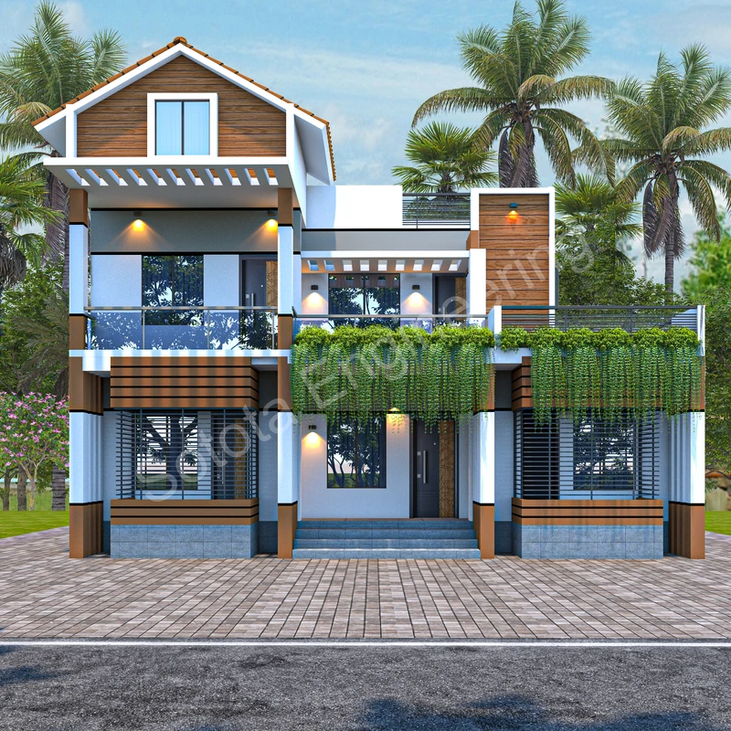 স্মৃতিমেঘ কুটির - ডুপ্লেক্স আবাসিক ভবন - বাজেট ৫০ লাখ