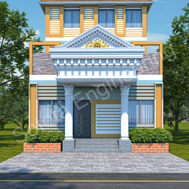 সুগন্ধা - ডুপ্লেক্স আবাসিক ভবন - বাজেট ৩৫ লাখ