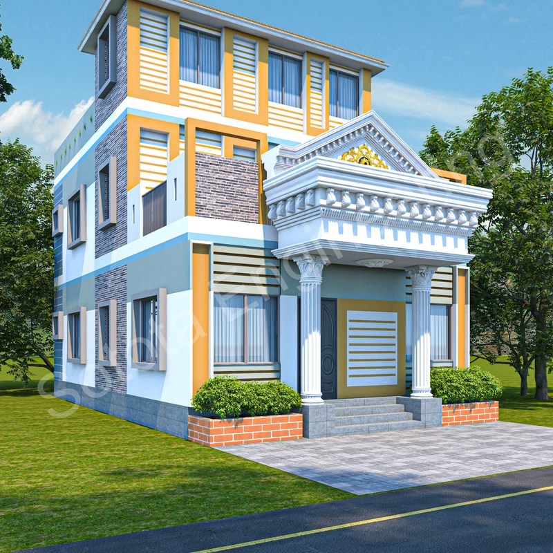 সুগন্ধা - ডুপ্লেক্স আবাসিক ভবন - বাজেট ৩৫ লাখ - Image 3