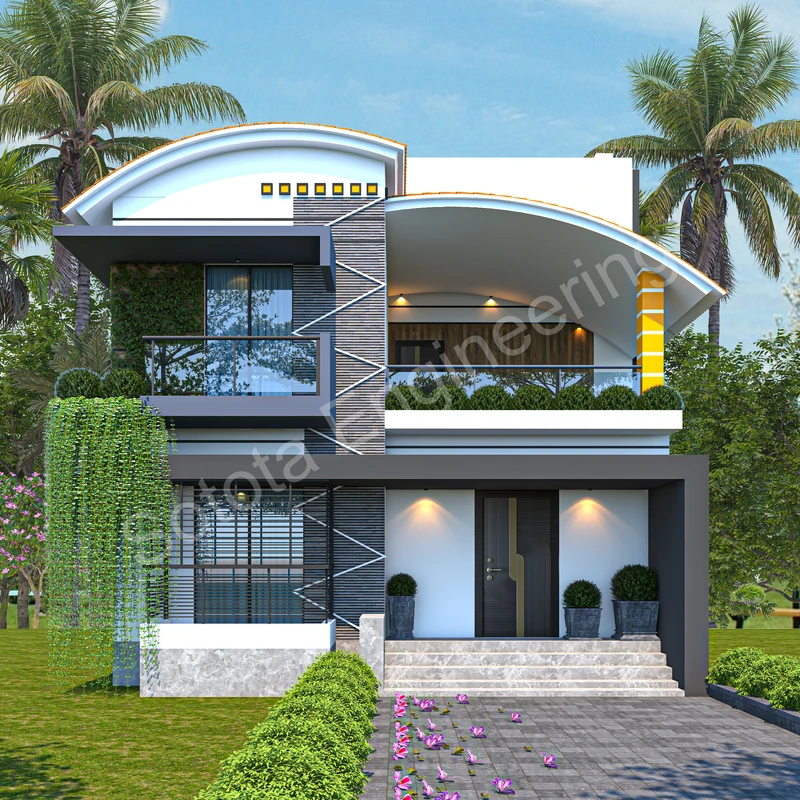 শীতল ছায়া - ডুপ্লেক্স আবাসিক ভবন - বাজেট ৪০ লাখ