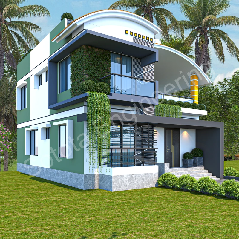 শীতল ছায়া - ডুপ্লেক্স আবাসিক ভবন - বাজেট ৪০ লাখ