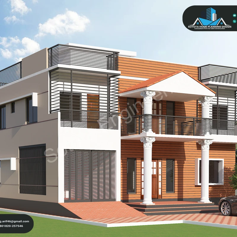 রঙ্গধনু- ডুপ্লেক্স আবাসিক ভবন - বাজেট ৭০ লাখ