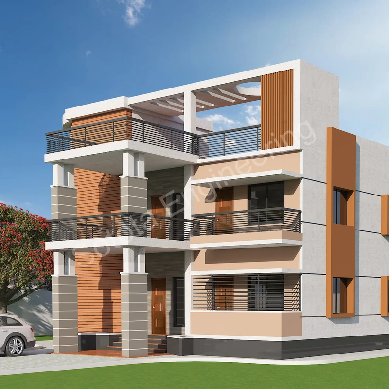 নাীহারিকা - ডুপ্লেক্স আবাসিক ভবন - বাজেট ৭৫ লাখ