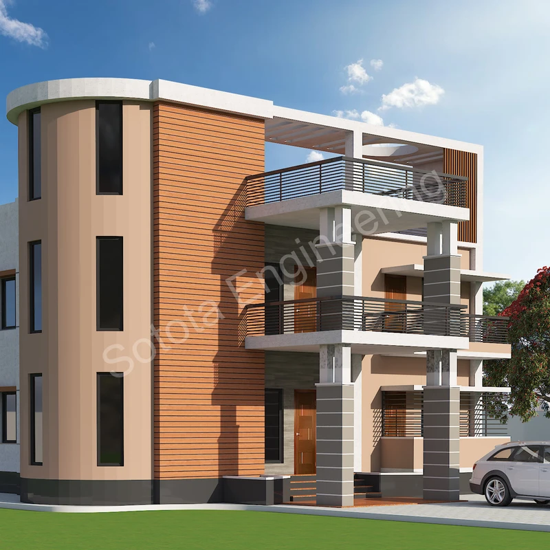 নাীহারিকা - ডুপ্লেক্স আবাসিক ভবন - বাজেট ৭৫ লাখ