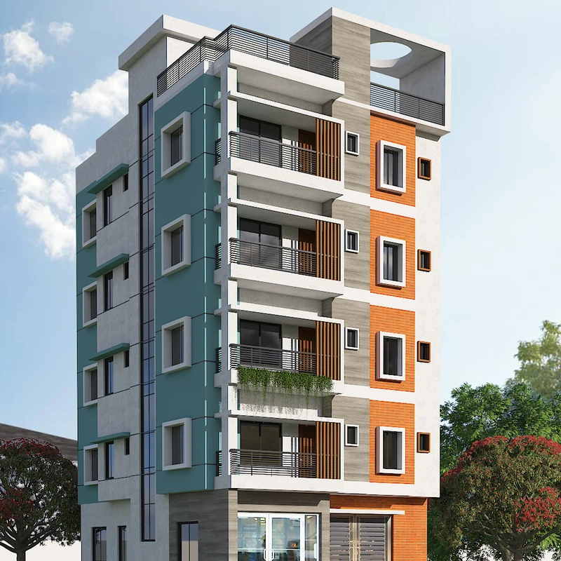 বনভিল্লা- ৫ম তলা - আবাসিক-ভবন - বাজেট -   ১ কোটি ৭২ লক্ষ টাকা (±)