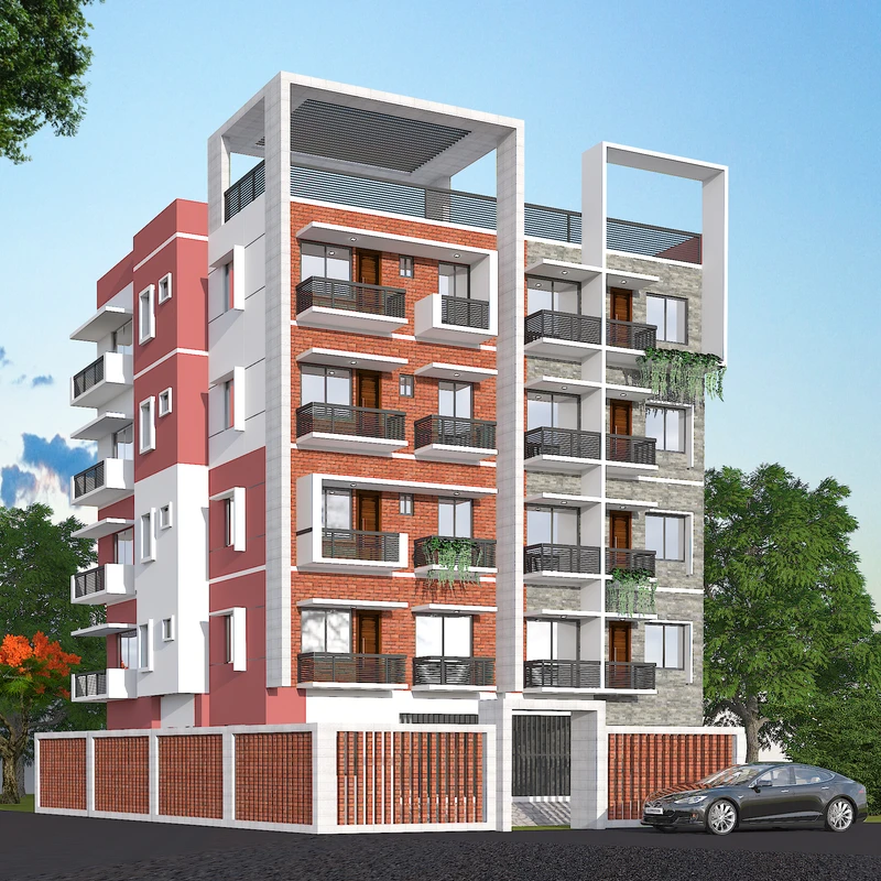 রোদেলা - ৫ম তলা - আবাসিক-ভবন - বাজেট ৩ কোটি ৫০  লক্ষ টাকা (±)