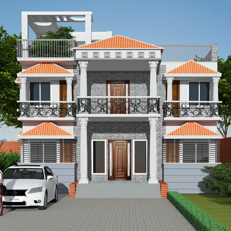 স্বপ্নভবন-ডুপ্লেক্স আবাসিক ভবন - বাজেট ৭২ লাখ