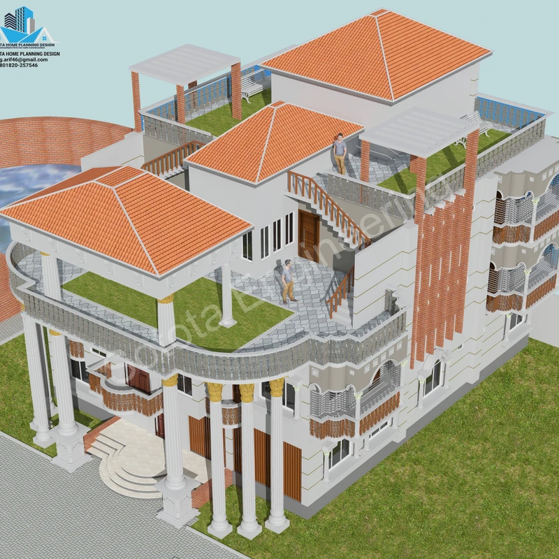 অরন্য শোভা কুটির - ডুপ্লেক্স আবাসিক ভবন - বাজেট ১কোটি ৯০ লাখ