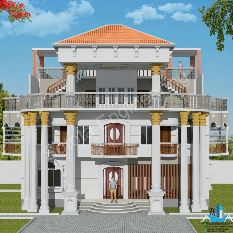 অরন্য শোভা কুটির - ডুপ্লেক্স আবাসিক ভবন - বাজেট ১কোটি ৯০ লাখ - Image 3