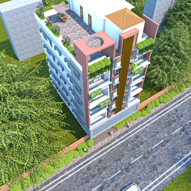 আলোর ভবন-  ৬ষ্ট  তলা - আবাসিক-ভবন - বাজেট - ১ কোটি ৯৯ লক্ষ টাকা (± - Image 4