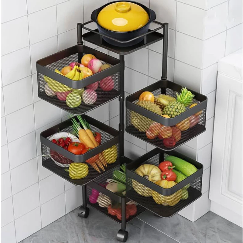 Kitchen Storage Rack 5 Layer-Square