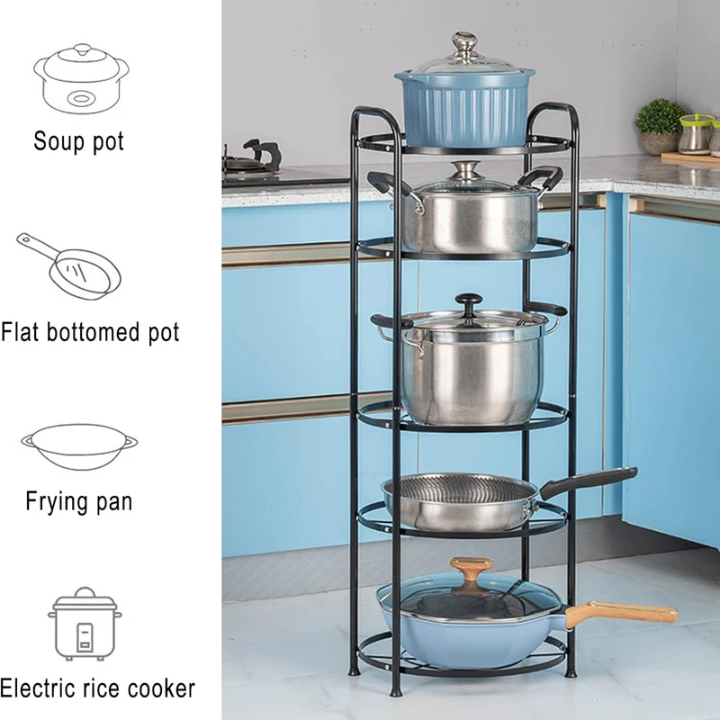 Kitchen Pot Rack 5 Layer