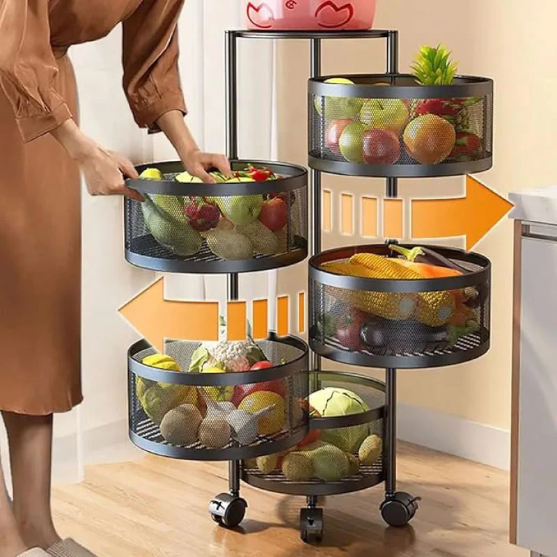 Kitchen Storage Rack 5 Layer-Round