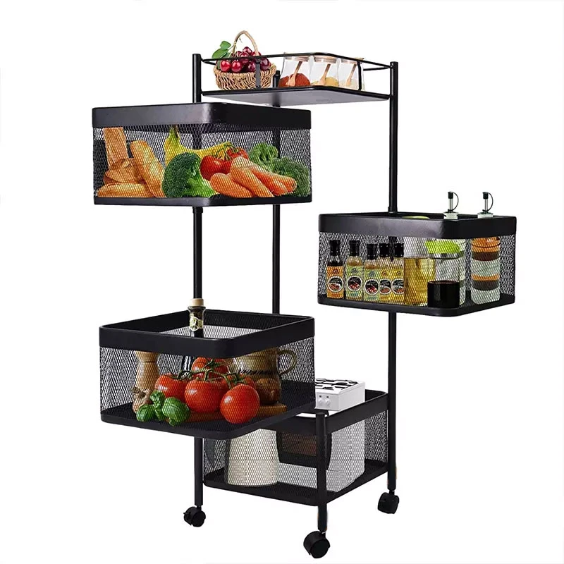 Kitchen Storage Rack 4 Layer-Square