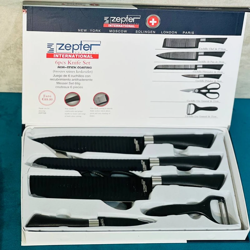 knife sharpener FREE zepter 6 pcs knife set - Image 3