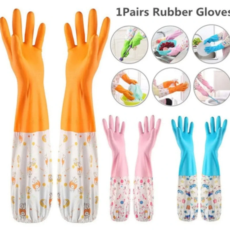 Silicon Long Hand Gloves - Image 4