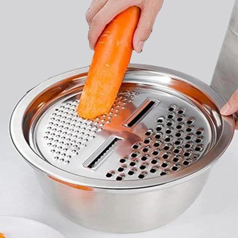 3 IN 1 VEGETABLE CUTTER WITH DRAIN BASKET - Image 3