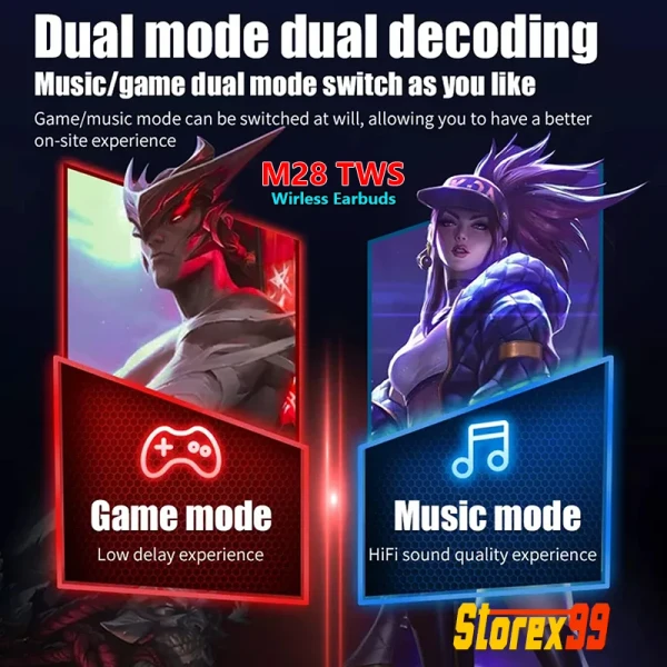 M28 TWS Wireless Earbuds - Image 4