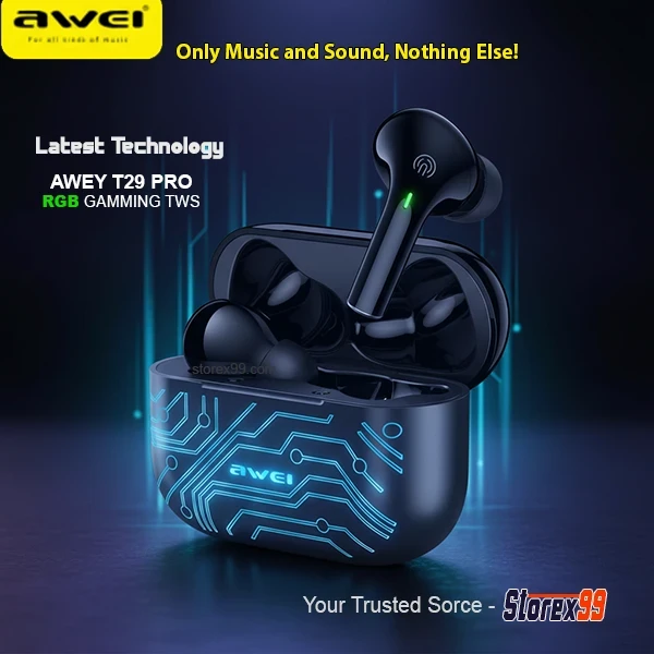 Awei T29 Pro Bluetooth RGB Gaming TWS - Image 8