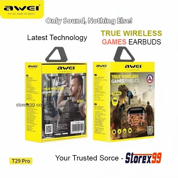 Awei T29 Pro Bluetooth RGB Gaming TWS - Image 10