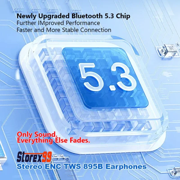 Stereo ENC TWS 895B Earphones - Image 5