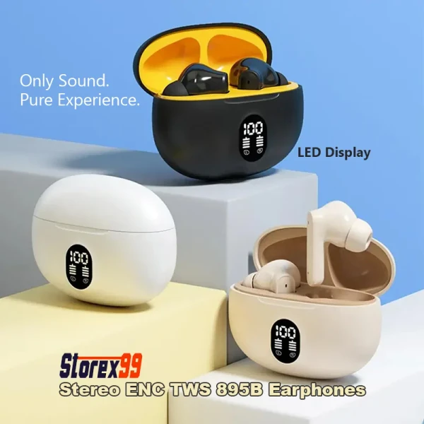 Stereo ENC TWS 895B Earphones - Image 7