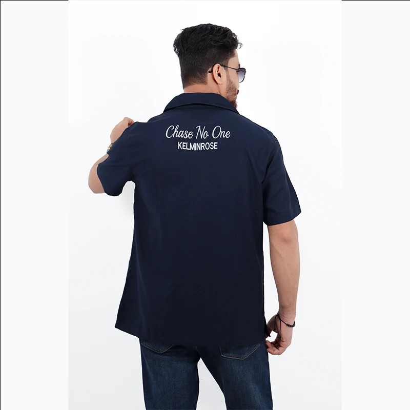 Cuban Premium Shirt Relax Fit Naby Blue