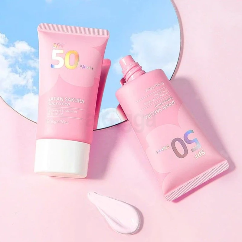 Laikou Japan Sakura Sunscreen Uv Spf50 Pa+++ Sunblock – 50g - Image 3
