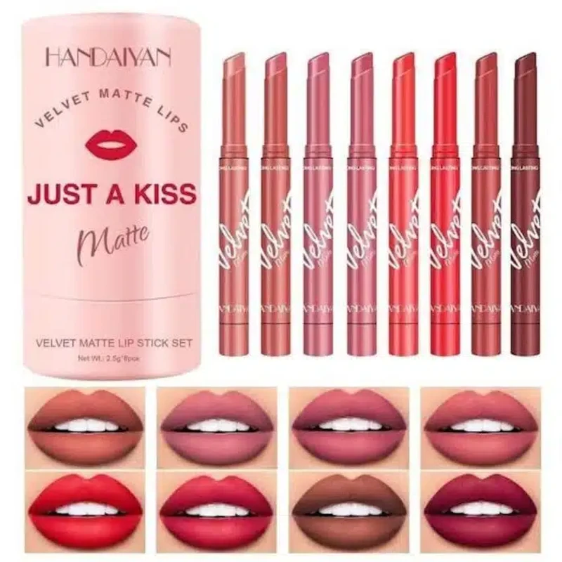 Handaiyan Just a Kiss Velvet Matte 8pcs Lipstick Set