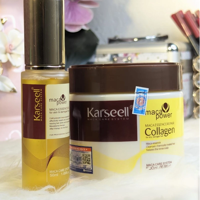 Karseell Collagen Hair Mask & Essence Oil Combo