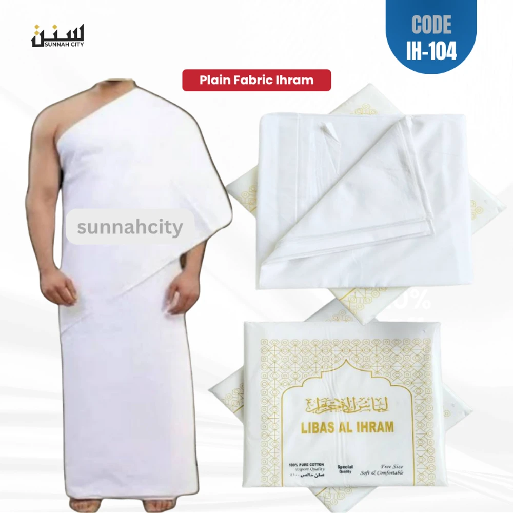 Basic Men’s Cotton Ihram (104) – Soft & Lightweight