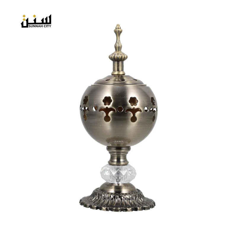Arabic Bakhoor Burner | Bronze Incense Holder for Home & Office Décor