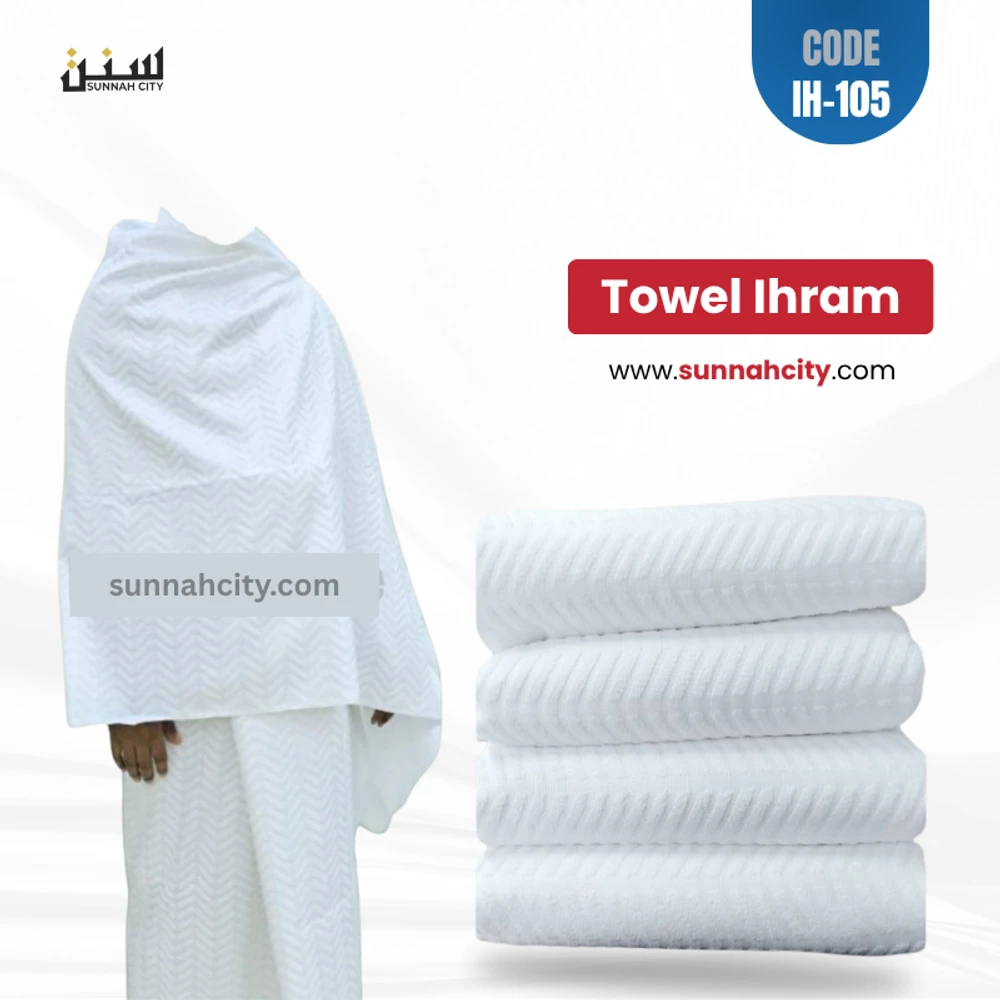 Premium Towel Cotton Men’s Ihram (105) – Soft & Absorbent
