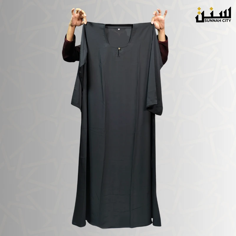 Plane Black Color Borka