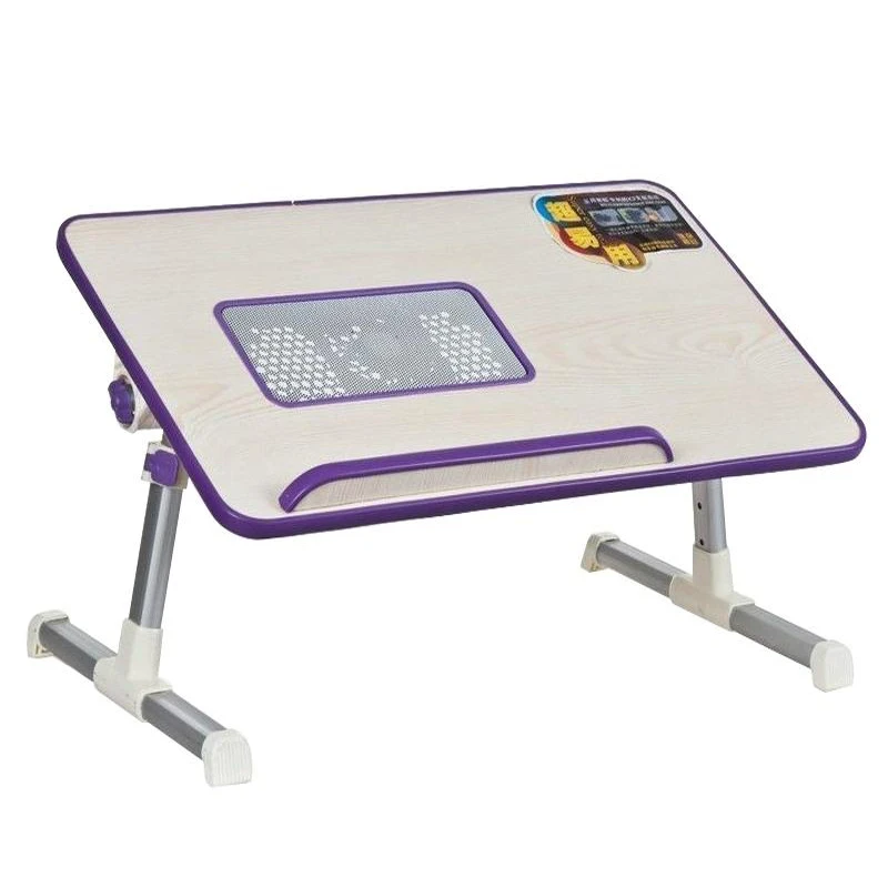 wood shape Laptop Table with Cooling Fan
