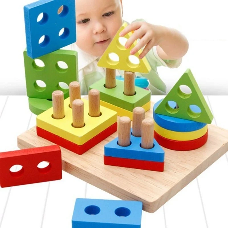 Wooden Shape Sorter Educational Toys