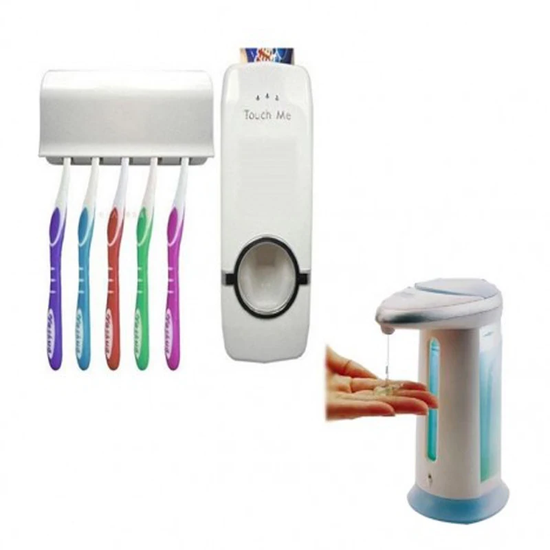 Combo of Toothpaste Dispenser + Soap Dispenser
