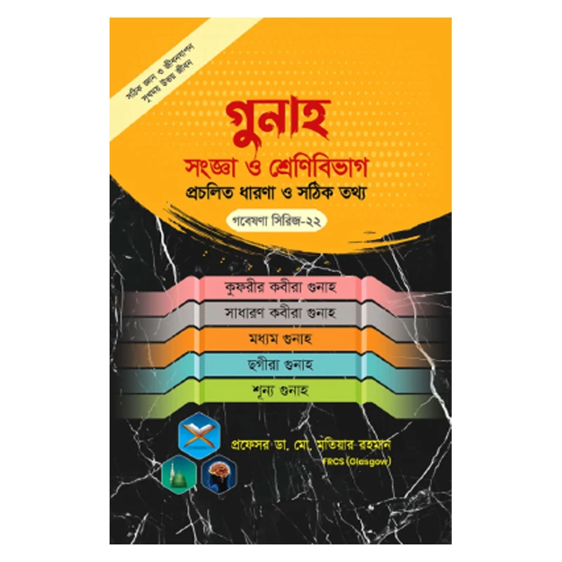 গবেষণা সিরিজ - ২২ : গুনাহ সংজ্ঞা ও শ্রেণিবিভাগ প্রচলিত ধারণা ও সঠিক তথ্য