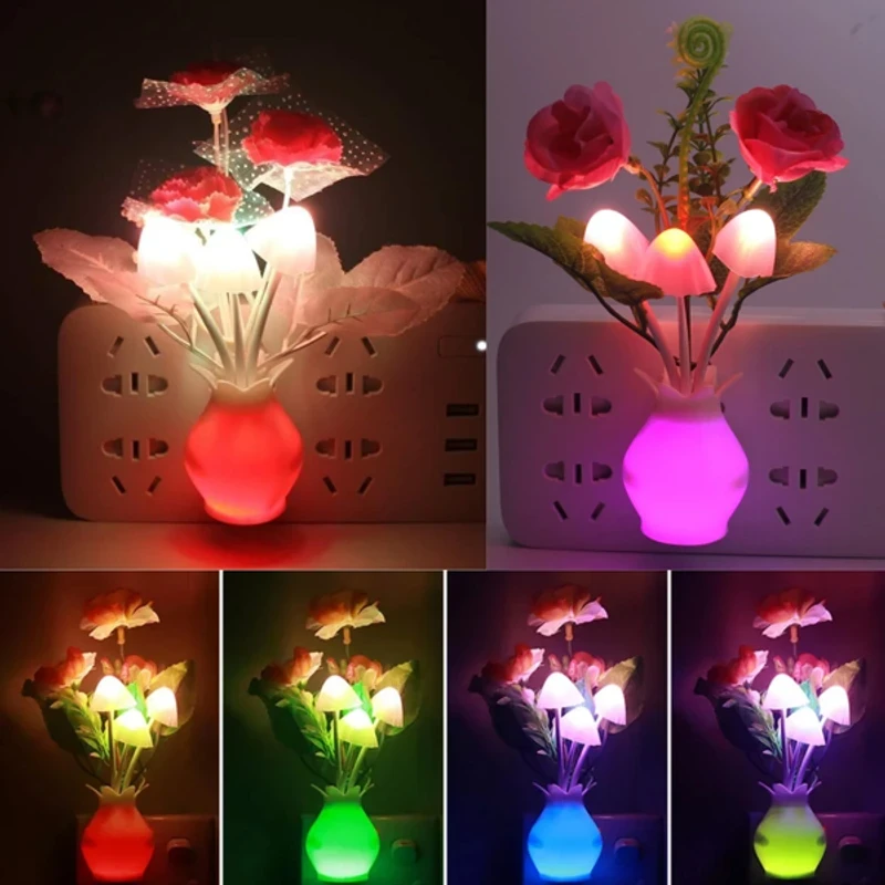 LED Sensor Mushroom Night Light (2 pcs)