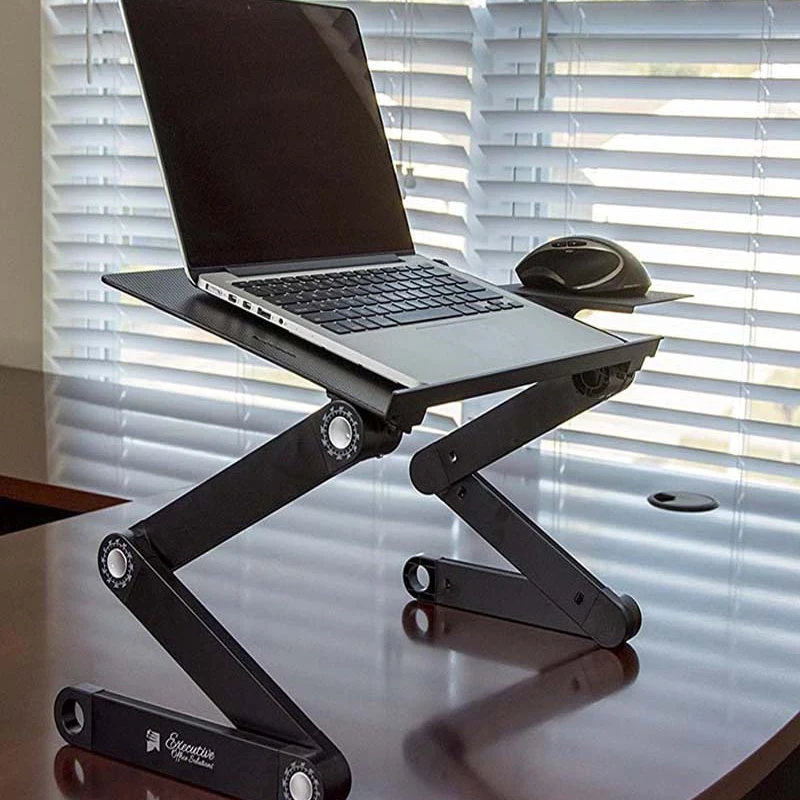 T8 Portable Almuniam laptop Table tow cooling fan