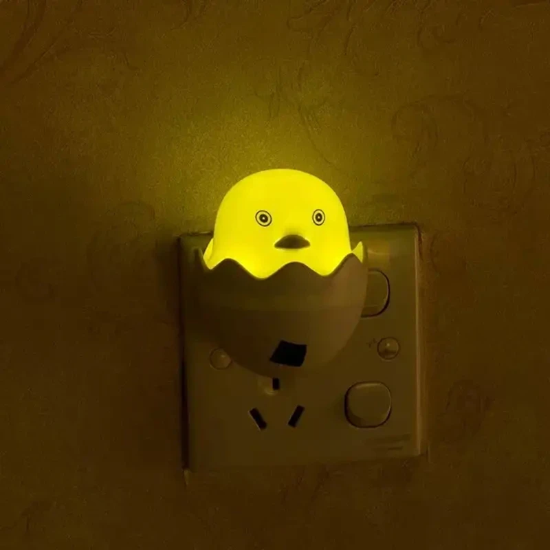 Yellow duck with egg shape led night light